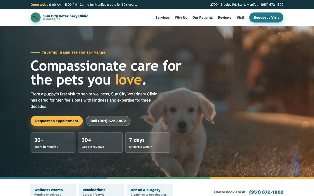 Sun City Vet site